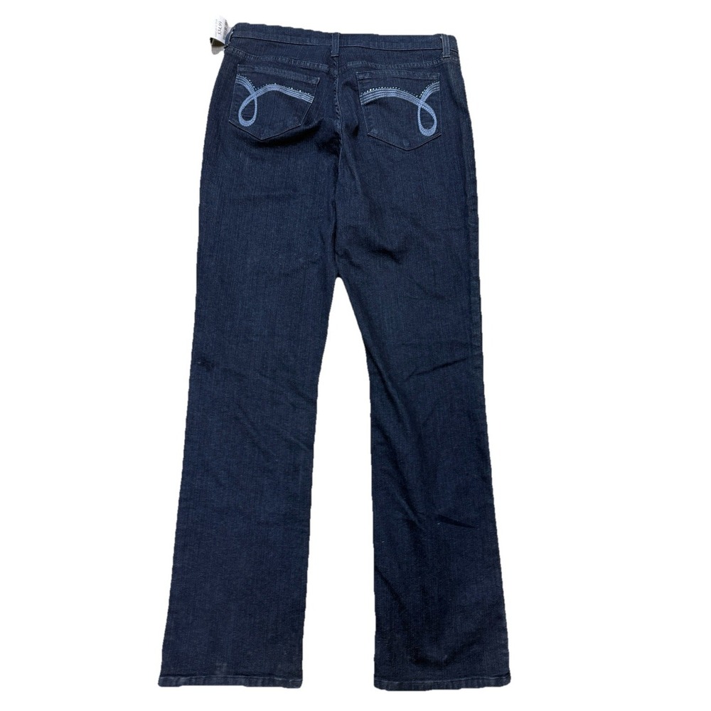 NYDJ LIFT TUCK BOOT LEG JEANS IN DARK BLUE w STUDS size 16 NWT